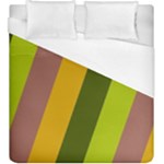 Autmn Stripes Colors Geometric Print Design Duvet Cover (King Size)