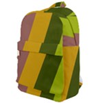 Autmn Stripes Colors Geometric Print Design Classic Backpack