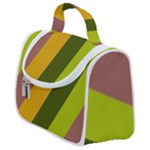 Autmn Stripes Colors Geometric Print Design Satchel Handbag