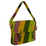 Autmn Stripes Colors Geometric Print Design Buckle Messenger Bag