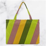 Autmn Stripes Colors Geometric Print Design Medium Tote Bag