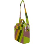 Autmn Stripes Colors Geometric Print Design Crossbody Day Bag