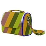 Autmn Stripes Colors Geometric Print Design Satchel Shoulder Bag