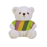 Autmn Stripes Colors Geometric Print Design Full Print Tee for Cuddly Teddy Bear