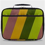 Autmn Stripes Colors Geometric Print Design Full Print Lunch Bag