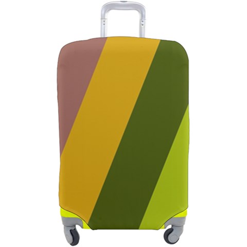 Autmn Stripes Colors Geometric Print Design Luggage Cover (Large) from ArtsNow.com