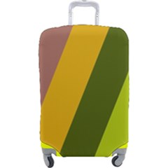 Autmn Stripes Colors Geometric Print Design Luggage Cover (Large) from ArtsNow.com