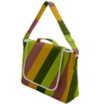 Autmn Stripes Colors Geometric Print Design Box Up Messenger Bag