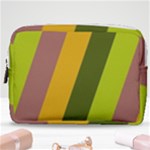 Autmn Stripes Colors Geometric Print Design Make Up Pouch (Medium)