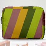 Autmn Stripes Colors Geometric Print Design Make Up Pouch (Large)