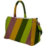 Autmn Stripes Colors Geometric Print Design Duffel Travel Bag