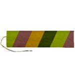 Autmn Stripes Colors Geometric Print Design Roll Up Canvas Pencil Holder (L)