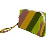 Autmn Stripes Colors Geometric Print Design Wristlet Pouch Bag (Small)