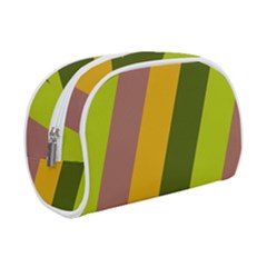 Autmn Stripes Colors Geometric Print Design Make Up Case (Small) from ArtsNow.com