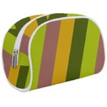 Autmn Stripes Colors Geometric Print Design Make Up Case (Medium)