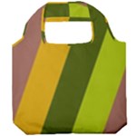 Autmn Stripes Colors Geometric Print Design Foldable Grocery Recycle Bag