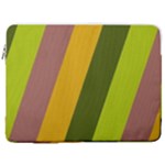 Autmn Stripes Colors Geometric Print Design 17  Vertical Laptop Sleeve Case With Pocket