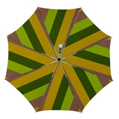 Autmn Stripes Colors Geometric Print Design Automatic Folding Umbrella with Case (Medium) from ArtsNow.com