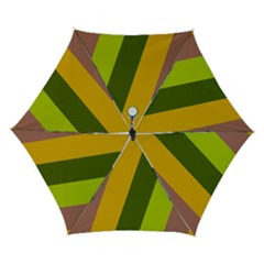 Autmn Stripes Colors Geometric Print Design Automatic Folding Umbrella with Case (Small) from ArtsNow.com