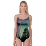 Silhouette Of Aurora Borealis Camisole Leotard 