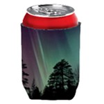 Silhouette Of Aurora Borealis Can Holder