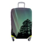 Silhouette Of Aurora Borealis Luggage Cover (Small)