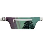 Silhouette Of Aurora Borealis Active Waist Bag