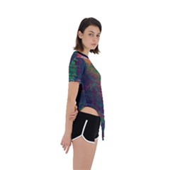 Asymmetrical Short Sleeve Sports T-Shirt 