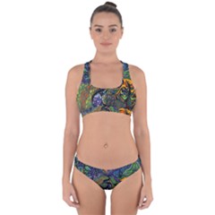 Psychedelic Digital Art Artwork Landscape Colorful Cross Back Hipster Bikini Set from ArtsNow.com