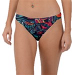 Vintage Tattoos Colorful Seamless Pattern Band Bikini Bottoms