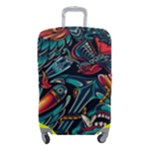 Vintage Tattoos Colorful Seamless Pattern Luggage Cover (Small)