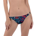 Vintage Tattoos Colorful Seamless Pattern Ring Detail Bikini Bottoms