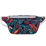 Vintage Tattoos Colorful Seamless Pattern Waist Bag 