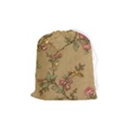 Flowers, Branches, Desenho, Edge, Leaves Drawstring Pouch (Medium)