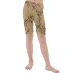 Flowers, Branches, Desenho, Edge, Leaves Kids  Mid Length Swim Shorts