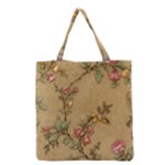 Flowers, Branches, Desenho, Edge, Leaves Grocery Tote Bag