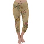 Flowers, Branches, Desenho, Edge, Leaves Capri Winter Leggings 