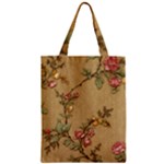 Flowers, Branches, Desenho, Edge, Leaves Zipper Classic Tote Bag