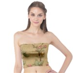 Flowers, Branches, Desenho, Edge, Leaves Tube Top