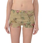 Flowers, Branches, Desenho, Edge, Leaves Boyleg Bikini Bottoms