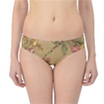 Flowers, Branches, Desenho, Edge, Leaves Hipster Bikini Bottoms