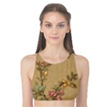 Flowers, Branches, Desenho, Edge, Leaves Tank Bikini Top