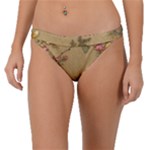 Flowers, Branches, Desenho, Edge, Leaves Band Bikini Bottoms