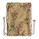 Flowers, Branches, Desenho, Edge, Leaves Drawstring Bag (Large)