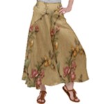 Flowers, Branches, Desenho, Edge, Leaves Women s Satin Palazzo Pants