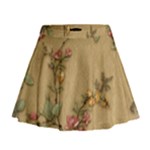 Flowers, Branches, Desenho, Edge, Leaves Mini Flare Skirt