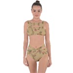 Flowers, Branches, Desenho, Edge, Leaves Bandaged Up Bikini Set 