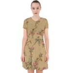 Flowers, Branches, Desenho, Edge, Leaves Adorable in Chiffon Dress