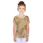 Flowers, Branches, Desenho, Edge, Leaves Kids  One Piece T-Shirt