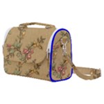 Flowers, Branches, Desenho, Edge, Leaves Satchel Shoulder Bag